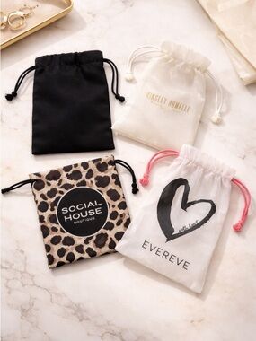 Jewelry Bags - Loy of 4 Misc Drawstrings - Social House, Kinsley Armelle